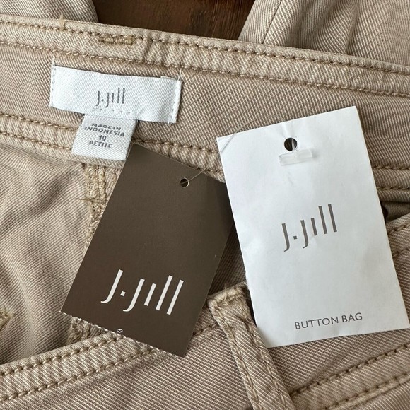 NWT J. Jill Casual Skinny Pants in Light Khaki Sz 10P W6928 - Picture 7 of 11